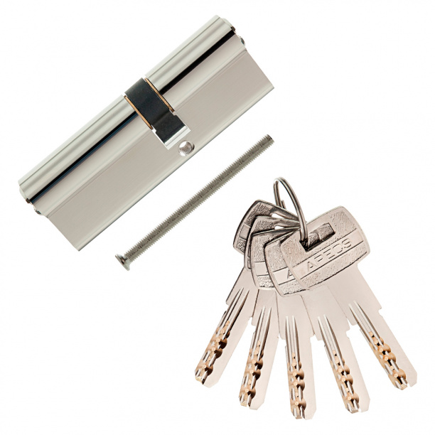 Цилиндр для замка APECS SM-85 35х50 мм ключ-ключ никель от магазина ЛесКонПром.ру
