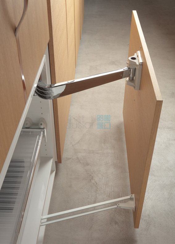 Механизм MOTION-VS1 для двери шкафа, ширина секции 820-900 мм., цвет - серый. Servetto от магазина ЛесКонПром.ру
