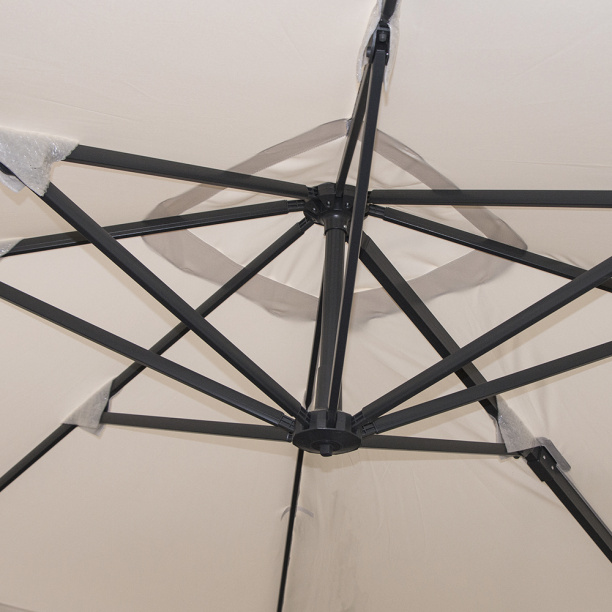 Зонт садовый подвесной Римский 3х3 м с защитой UV30+ от магазина ЛесКонПром.ру