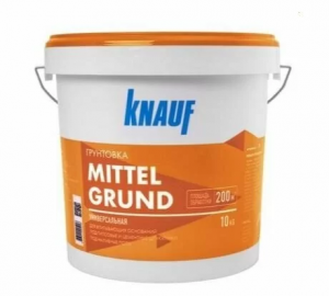 Грунтовка универсальная для впитывающих оснований KNAUF Миттельгрунд оранжевый 10 кг
