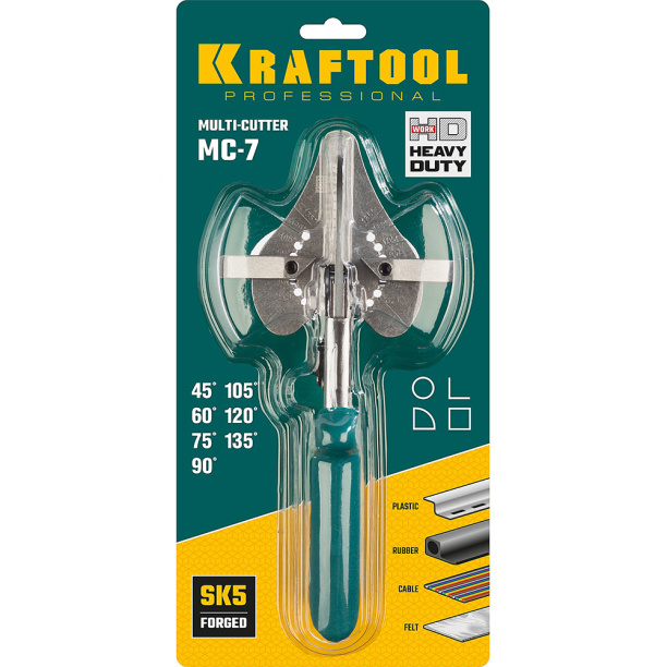 Ножницы угловые для пластмасс и резины KRAFTOOL MC-7 220 мм от магазина ЛесКонПром.ру