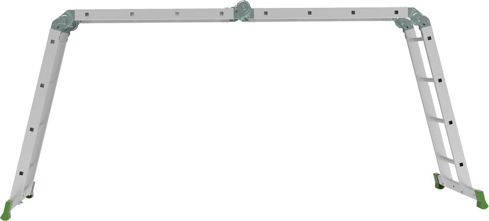 Алюминиевая четырехсекционная лестница-трансформер компактная 340 мм NV2327 НОВАЯ ВЫСОТА 4Х4 от магазина ЛесКонПром.ру