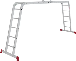 Алюминиевая четырехсекционная лестница-трансформер 340 мм NV2320 НОВАЯ ВЫСОТА 4Х5 арт.2320405