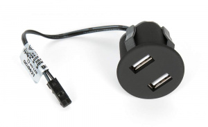 Встраиваемая USB зарядка 2х1А USB CHARGER 303090-B-MP