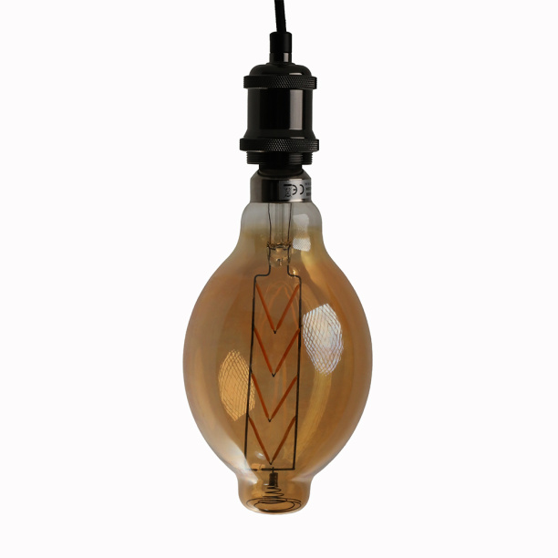 Светодиодная лампа HOROZ ELECTRIC BIG SIZE Энигма 8 Вт Е27 золотая колба от магазина ЛесКонПром.ру