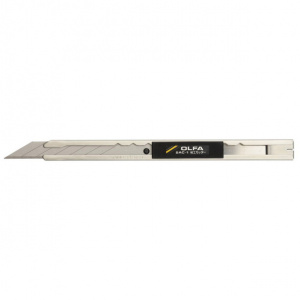 Нож OLFA 9 мм для графических работ нержавеющая сталь, с автофиксатором