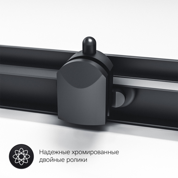 Душевой уголок AM.PM 90х90х190 см квадрат черный профиль от магазина ЛесКонПром.ру