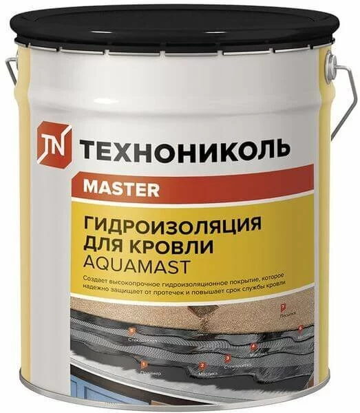 Мастика битумно-резиновая AquaMast 3 кг от магазина ЛесКонПром.ру