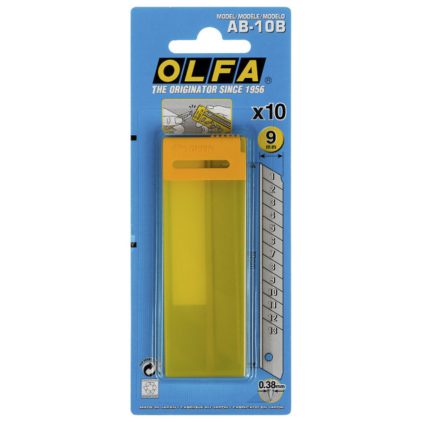 Лезвия для ножа OLFA 9 мм 10 шт от магазина ЛесКонПром.ру