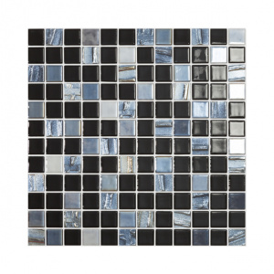 Мозаика Astro Black стекло чёрная 31х31х0,4 см