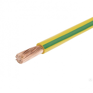 Провод гибкий ПВ-3 (ПуГВ) 1х2,5 мм желто-зеленый ГОСТ