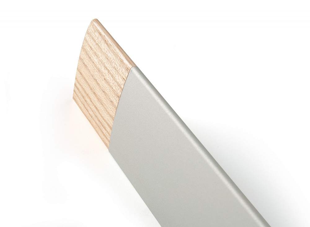 Мебельная ручка: алюминиевый профиль, вставки из массива дерева TETA NP260.160.ALY от магазина ЛесКонПром.ру