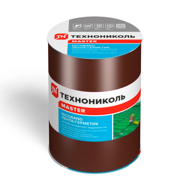 Герметизирующая лента NICOBAND 150 мм коричневая 10 м от магазина ЛесКонПром.ру