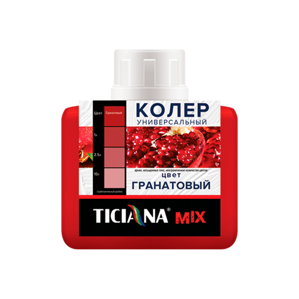 Колер универсальный TICIANA Mix 80 мл гранатовый от магазина ЛесКонПром.ру