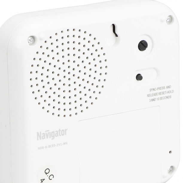 Беспроводной звонок полифонический 2 динамика Navigator NDB-D-DC05-1V2-WH от магазина ЛесКонПром.ру