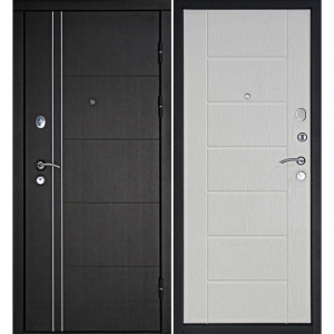 Дверь входная металлическая Тепло-Люкс дуб беленый 2050х860х102 мм правая