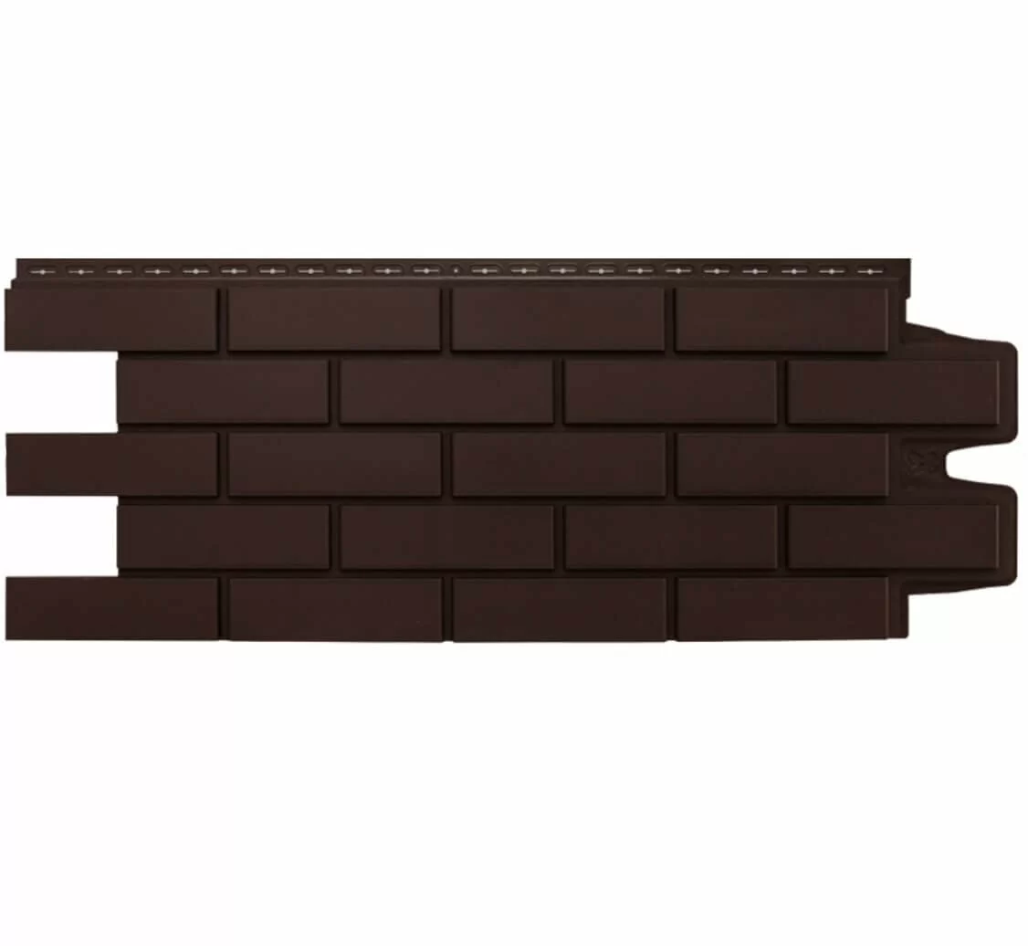 Панель фасадная GRAND LINE Клинкерный кирпич стандарт 410х1105 коричневый от магазина ЛесКонПром.ру