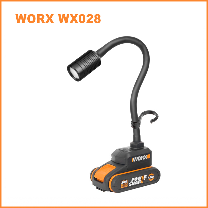 Гибкий фонарь WORX WX028.9 аккумуляторный 20V 300лм, без АКБ и ЗУ от магазина ЛесКонПром.ру