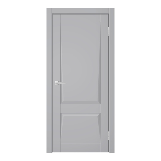 Дверь межкомнатная глухая 2000х600 мм Диамонд-1 серый бархат от магазина ЛесКонПром.ру