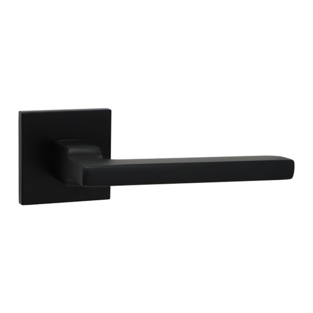 Комплект для межкомнатной двери с фиксатором NEODECO Mandarine EN черный никель от магазина ЛесКонПром.ру