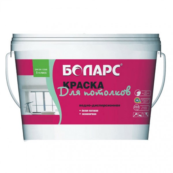 Краска Боларс для потолков, 40 кг от магазина ЛесКонПром.ру