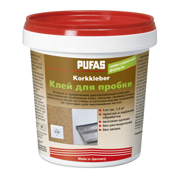 Клей для пробки PUFAS Korkkleber 1 кг от магазина ЛесКонПром.ру
