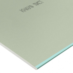 Гипсокартонный лист влагостойкий КНАУФ мини 1500х600х12,5 мм