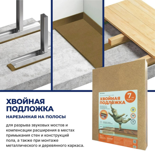 Подложка листовая SOLID 1,5 мм 10 м2 от магазина ЛесКонПром.ру