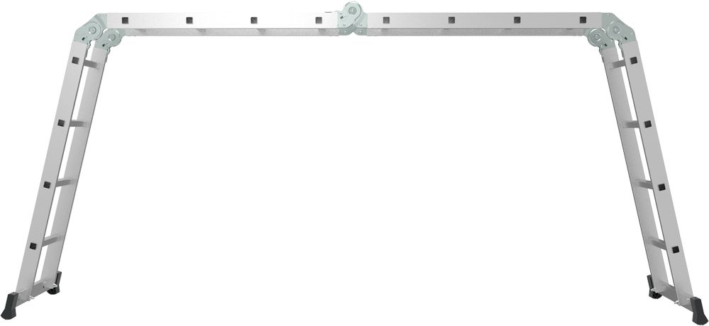 Алюминиевая четырехсекционная лестница-трансформер 400 мм NV1322 НОВАЯ ВЫСОТА 4Х4 арт.1322404 от магазина ЛесКонПром.ру