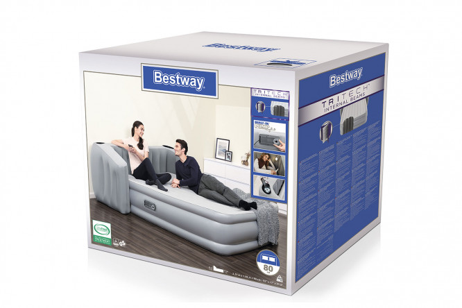 Кровать надувная с изголовъем Bestway Fullsleep Wingback 80365620 от магазина ЛесКонПром.ру