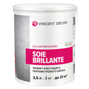 Покрытие декоративное Vincent Decor Soie Brillante 2,5 л