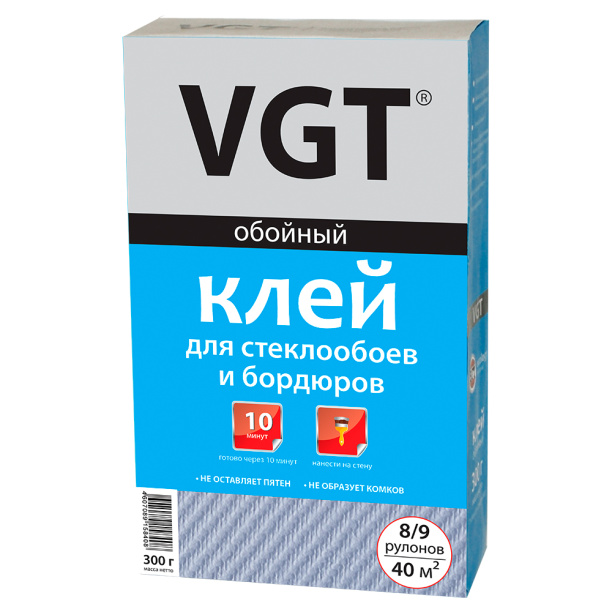 Клей для стеклообоев и бордюров VGT 300 г от магазина ЛесКонПром.ру