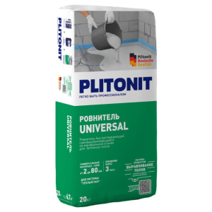 Наливной пол PLITONIT Universal 2-80 мм 20 кг