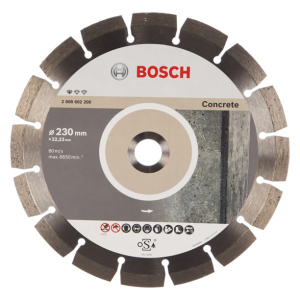 Сегментный алмазный диск по бетону BOSCH Standart for Concrete 230x1,6х22,23 мм