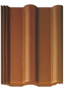 Цементно-песчаная черепица Браас (Россия) Франкфуртская цвет коричневый
