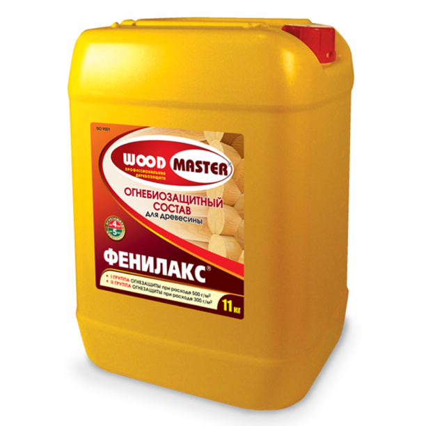 Состав огнебиозащитный для древесины Фенилакс WoodMaster 11 кг от магазина ЛесКонПром.ру