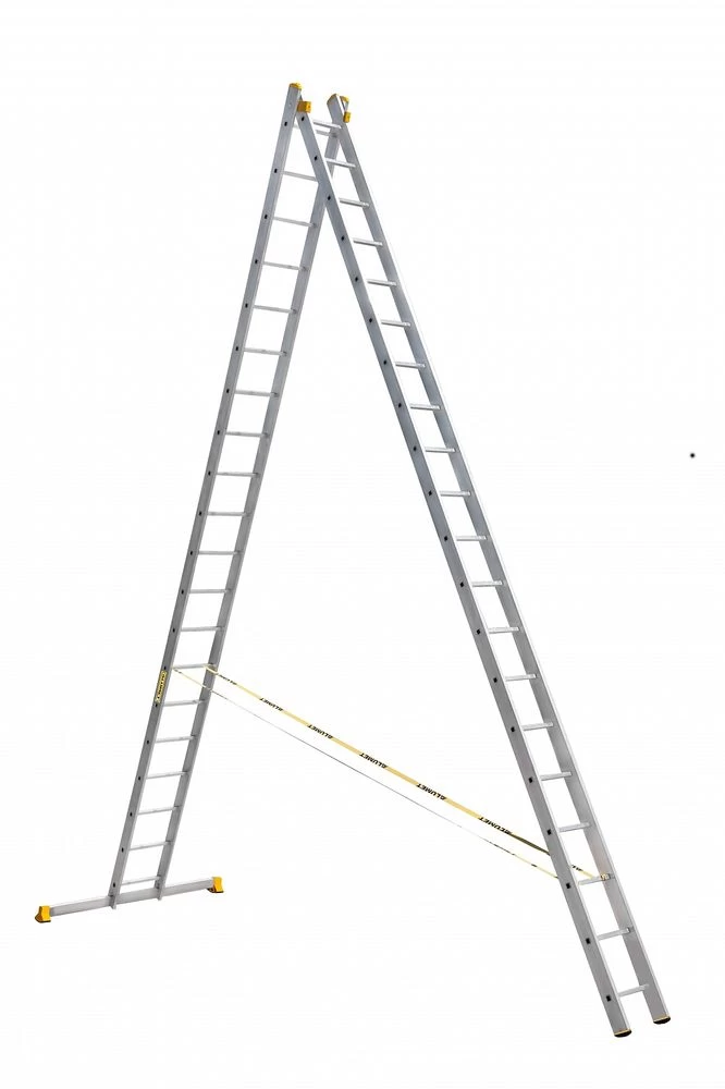 Лестница алюминиевая двухсекционная профессиональная Алюмет 2x20 арт. P2 9220 от магазина ЛесКонПром.ру