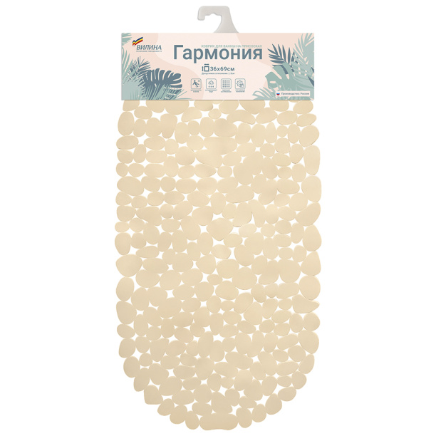 Коврик ВИЛИНА Гармония 39х69 см антискользящий пляжный песок от магазина ЛесКонПром.ру