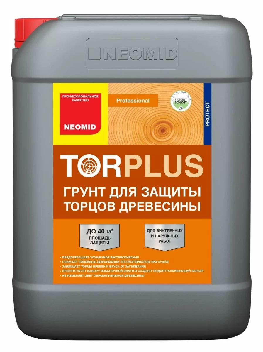 Состав для защиты торцов древесины NEOMID Tor Plus 10 л от магазина ЛесКонПром.ру