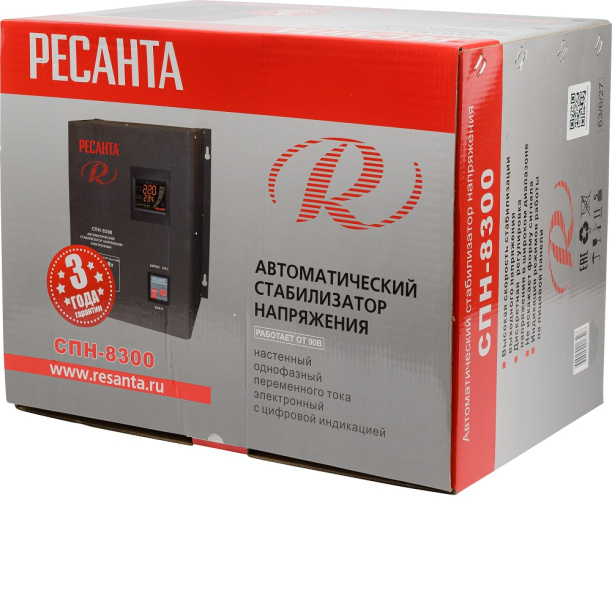 Стабилизатор настенный Ресанта 8,3 кВт от магазина ЛесКонПром.ру