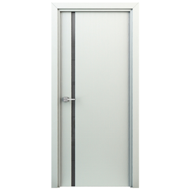 Дверь межкомнатная остекленная 2000х700 мм Соло белая от магазина ЛесКонПром.ру
