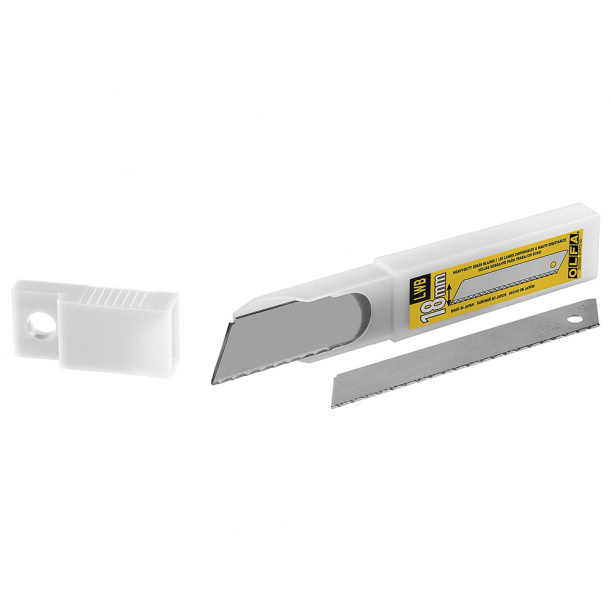 Лезвия для ножа OLFA 18 мм серрейторные, для волокнистых материалов 3 шт от магазина ЛесКонПром.ру