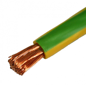 Провод гибкий ПВ-3 (ПуГВ) 1х6 мм желто-зеленый ГОСТ