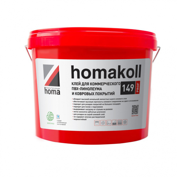 Клей для коммерческих ПВХ-покрытий homakoll 149 Prof 24 кг от магазина ЛесКонПром.ру