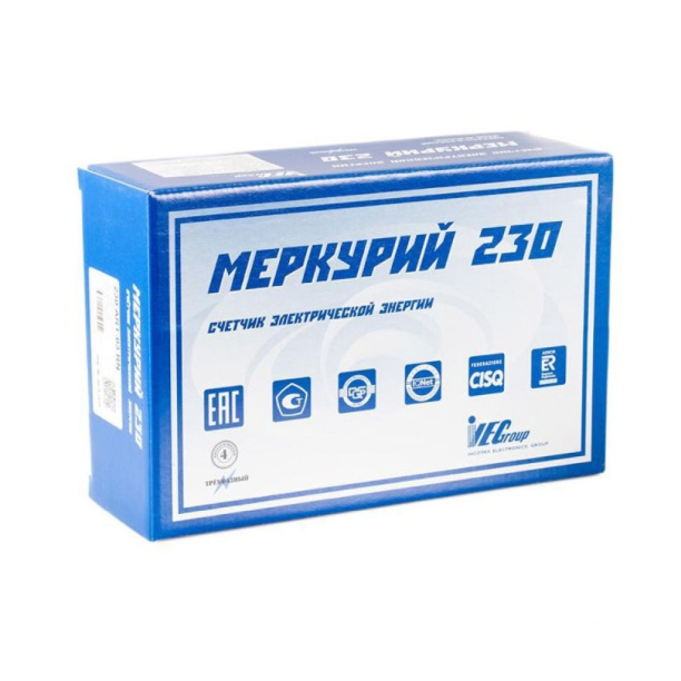 Счетчик трехфазный Меркурий 230 AM-01 однотарифный 5(60)А от магазина ЛесКонПром.ру