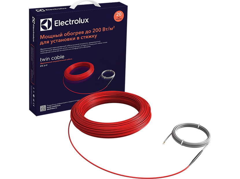 Комплект теплый полый (кабель) Electrolux ЕТС 2-17-2500 от магазина ЛесКонПром.ру