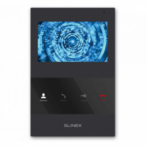 Монитор видеодомофона 4" SLINEX SQ-04M с записью по движению черный