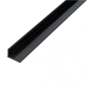Уголок пластик черный 20x10x1,5х1000 мм