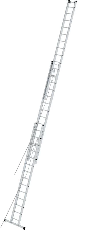 Лестница алюминиевая трехсекционая профессиональная с канатной тягой KRAUSE STABILO 3х14 от магазина ЛесКонПром.ру
