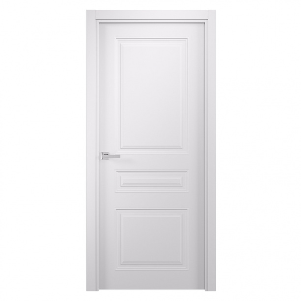 Дверь межкомнатная глухая 2000х600 мм Онда белая от магазина ЛесКонПром.ру